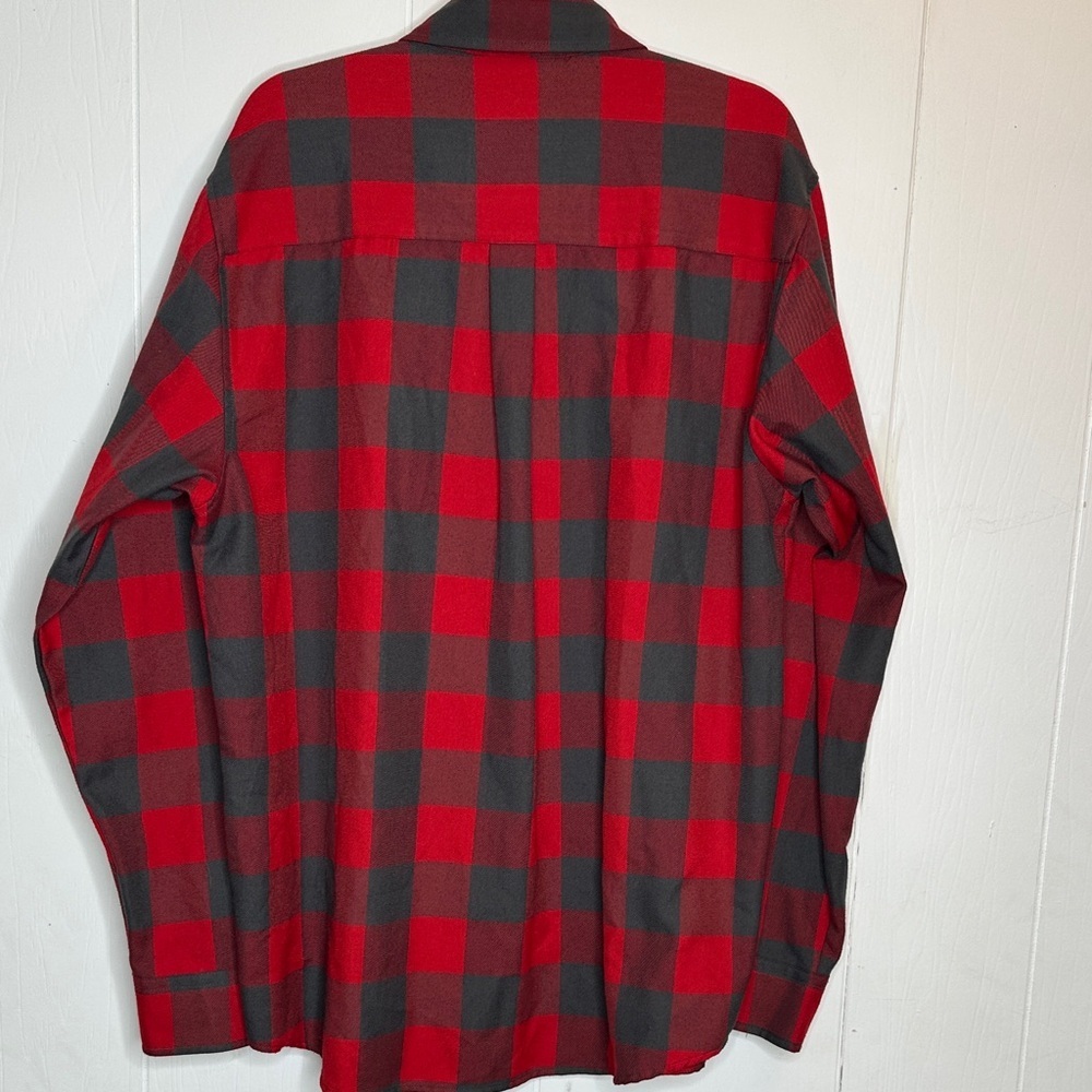 DIXXON Men's Red and Gray Checkered Shirt - Picture 2 of 2